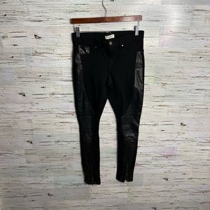 13. Parasuco black leggings pants faux leather size small